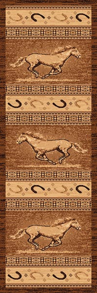   Mustang, Horse 2X8 Runner Area Rug, Carpet Great Gift Idea  